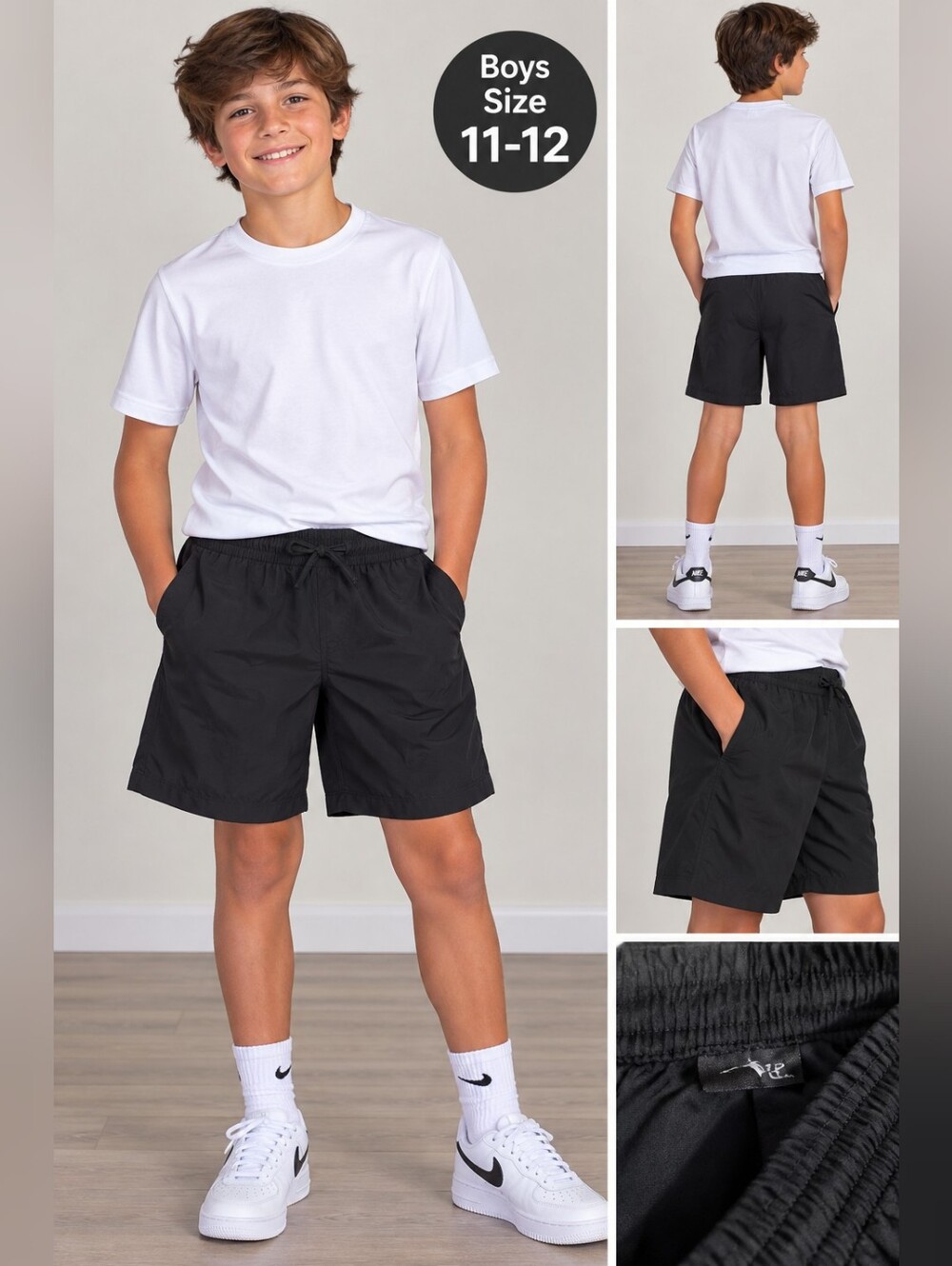 Abercrombie kids boys 11-12 grey athletic shorts #28